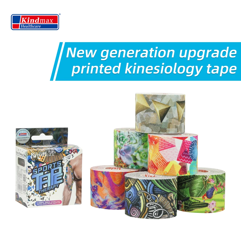 Kindmax Fashion Printing Colourful Kinesiology Tapes