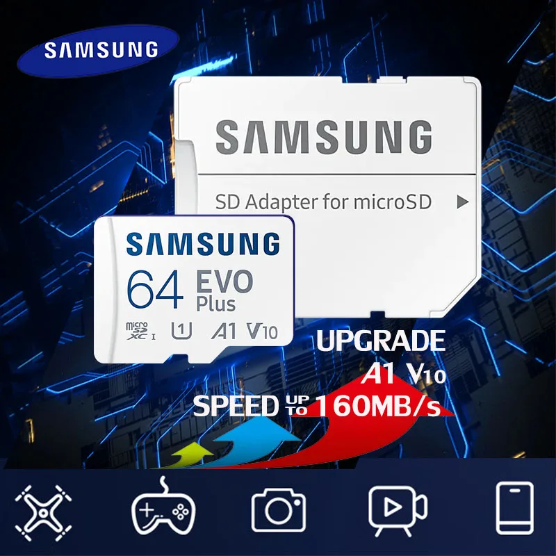 Micro SD SAMSUNG 64GB EVO PLUS Memory Card